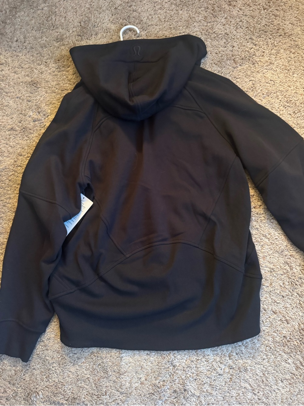 Lululemon Scuba oversized 1/2 zip hoodie sweatshirt | black | gold zipper M/L - Picture 3 of 5